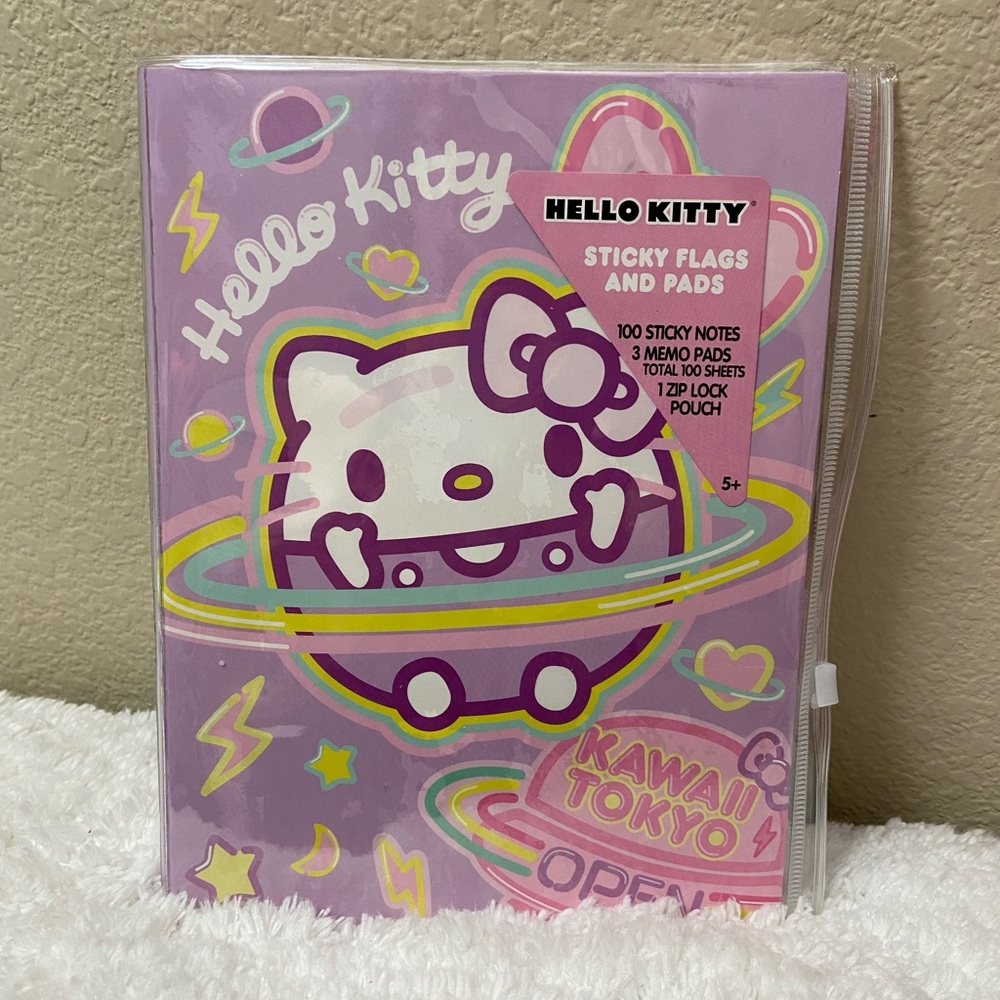 Sanrio Hello Kitty Notepad and Sticky Pads Set